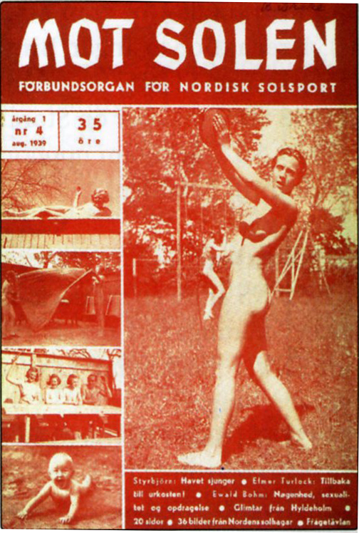 Μot Solen, επίσημο όργανο του σουηδικού club γυμνιστών Nordisk Solsport to 1939
